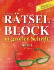 bokomslag Rätselblock in großer Schrift 4