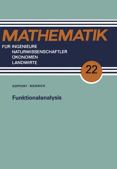 Alfred Göpfert - Funktionalanalysis, Häftad
