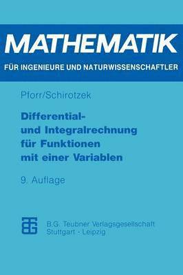 bokomslag Differential- und Integralrechnung fr Funktionen mit einer Variablen