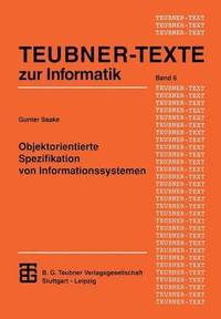 bokomslag Objektorientierte Spezifikation von Informationssystemen