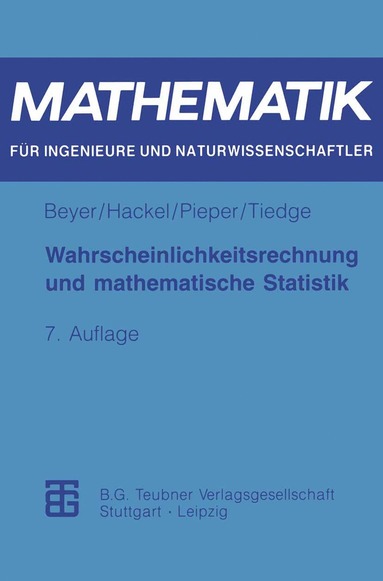 bokomslag Wahrscheinlichkeitsrechnung und mathematische Statistik