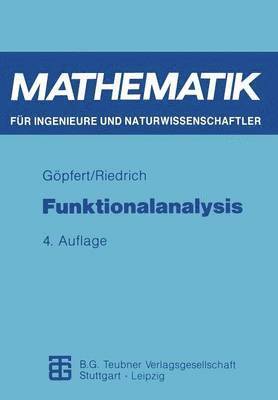 Alfred Göpfert, Thomas Riedrich, Alfred Gopfert - Funktionalanalysis, Häftad
