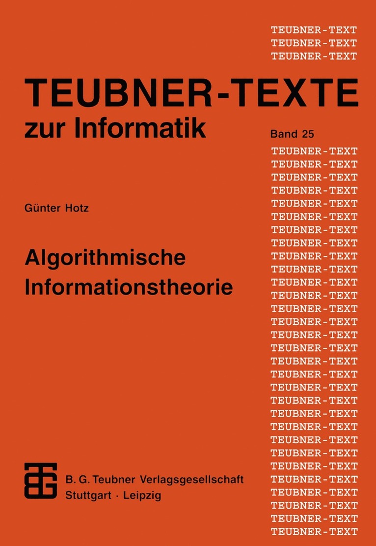 Algorithmische Informationstheorie 1