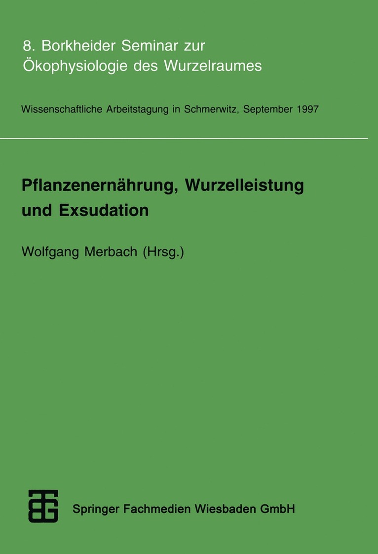 Pflanzenernährung, Wurzelleistung und Exsudation