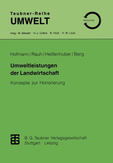 Rudolf Rauh, Alois Heissenhuber, Ernst Berg - Umweltleistungen der Landwirtschaft, Häftad