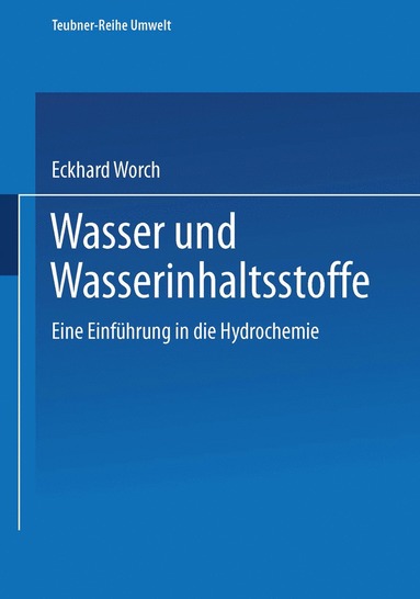 bokomslag Wasser und Wasserinhaltsstoffe