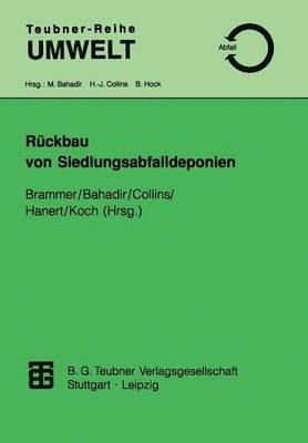 bokomslag Rckbau von Siedlungsabfalldeponien