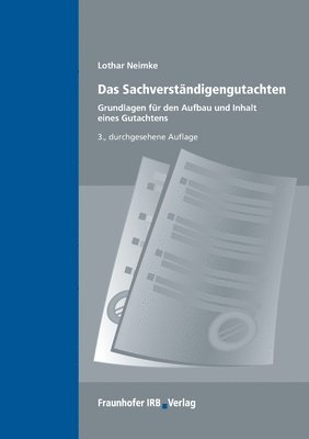 Lothar Neimke - Sachverständigengutachten., Häftad