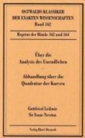 Über die Analysis des Unendlichen / Abhandlungen über die Quadratur der Kurven 1