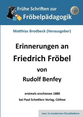 bokomslag Erinnerungen an Friedrich Fröbel
