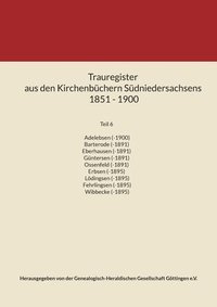 bokomslag Trauregister aus den Kirchenbüchern Südniedersachsens 1851 - 1900