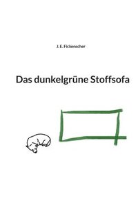 bokomslag dunkelgrüne Stoffsofa