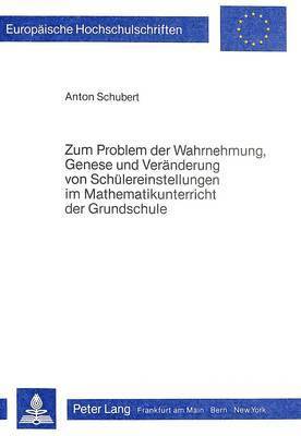 Zum Problem Der Wahrnehmung, Genese Und Veraenderung 1