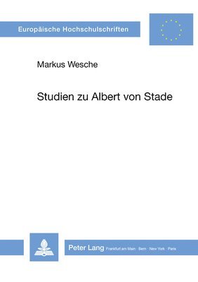 bokomslag Studien Zu Albert Von Stade