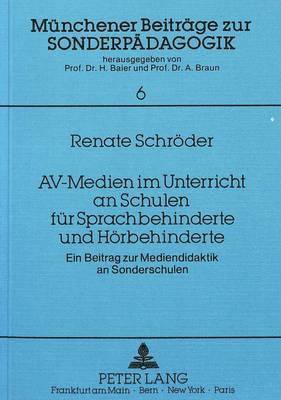 bokomslag Av-Medien Im Unterricht an Schulen Fuer Sprachbehinderte Und Hoerbehinderte