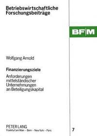 bokomslag Finanzierungsziele
