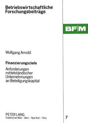 bokomslag Finanzierungsziele