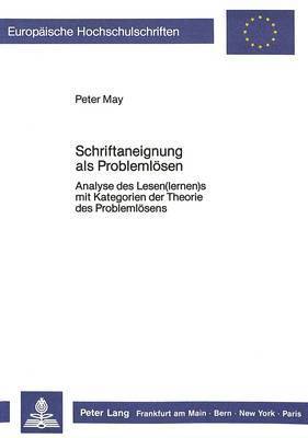 bokomslag Schriftaneignung ALS Problemloesen