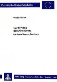 bokomslag Der Mythos Des Alleinseins