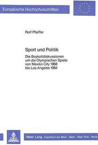 bokomslag Sport Und Politik