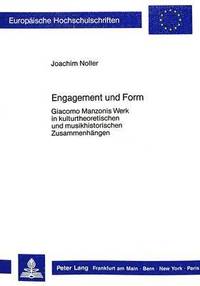 bokomslag Engagement Und Form