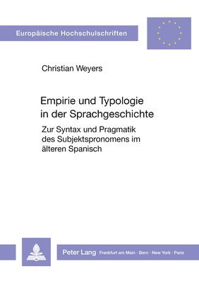 bokomslag Empirie Und Typologie in Der Sprachgeschichte