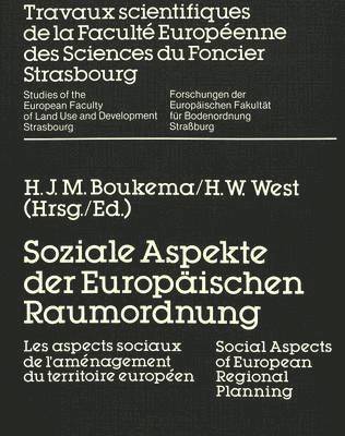 bokomslag Soziale Aspekte Der Europaeischen Raumordnung