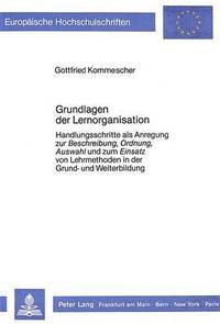 bokomslag Grundlagen Der Lernorganisation