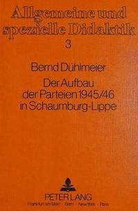 bokomslag Der Aufbau Der Parteien 1945/46 in Schaumburg-Lippe