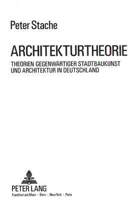 bokomslag Architekturtheorie