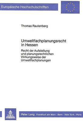 bokomslag Umweltfachplanungsrecht in Hessen