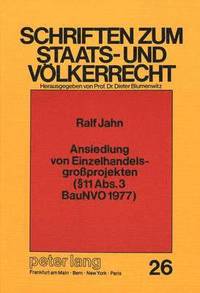 bokomslag Ansiedlung Von Einzelhandelsgrossprojekten ( 11 Abs. 3 Baunvo 1977)