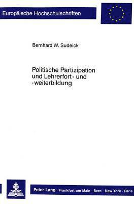 Politische Partizipation Und Lehrerfort- Und -Weiterbildung 1