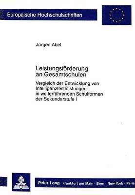 bokomslag Leistungsfoerderung an Gesamtschulen