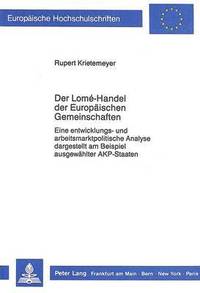 bokomslag Der Lom-Handel Der Europaeischen Gemeinschaften