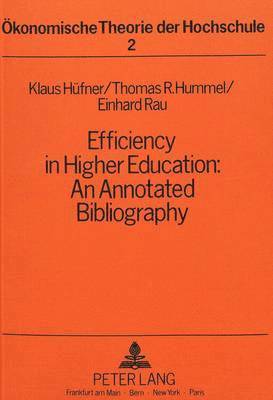 Efficiency in Higher Education
