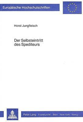 bokomslag Der Selbsteintritt Des Spediteurs