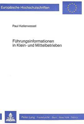 bokomslag Fuehrungsinformationen in Klein- Und Mittelbetrieben