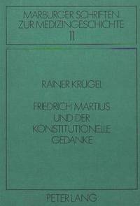 bokomslag Friedrich Martius Und Der Konstitutionelle Gedanke