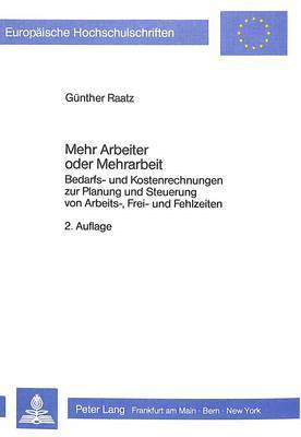 Mehr Arbeiter Oder Mehrarbeit 1