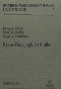 bokomslag Kleine Paedagogik Der Antike