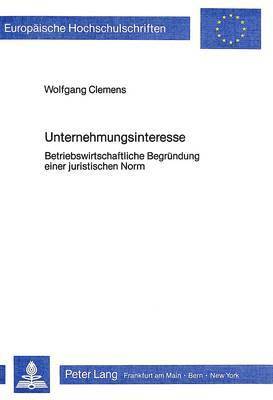 Unternehmungsinteresse 1