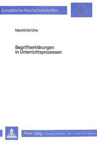 bokomslag Begriffserklaerungen in Unterrichtsprozessen