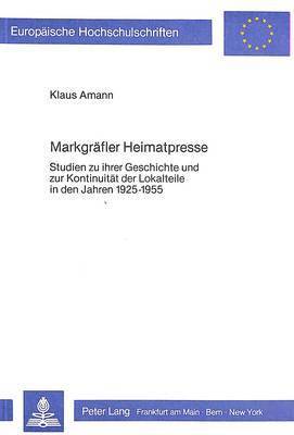 bokomslag Markgraefler Heimatpresse