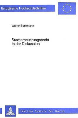 bokomslag Stadterneuerungsrecht in Der Diskussion