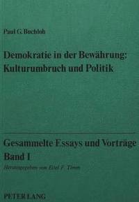 bokomslag Gesammelte Essays Und Vortraege, Band I