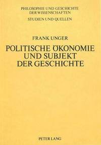 bokomslag Politische Oekonomie Und Subjekt Der Geschichte