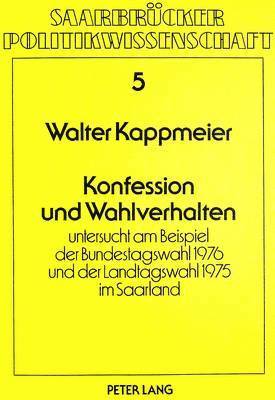 bokomslag Konfession Und Wahlverhalten