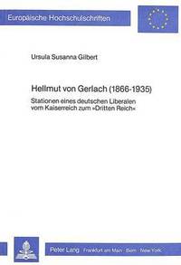 bokomslag Hellmut Von Gerlach (1866-1935)