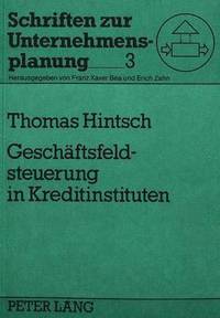 bokomslag Geschaeftsfeldsteuerung in Kreditinstituten